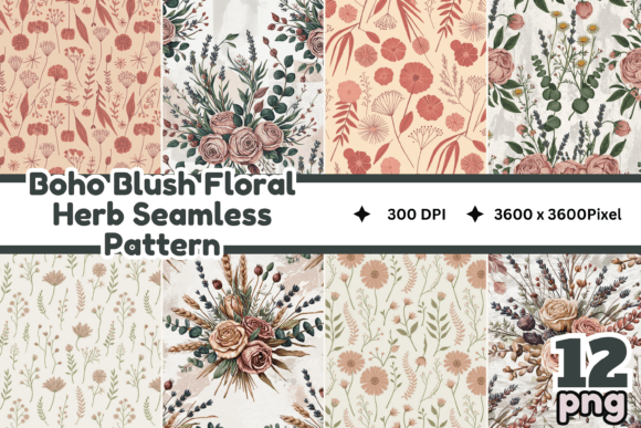 Download Boho Blush Floral Herb - Boho Collection