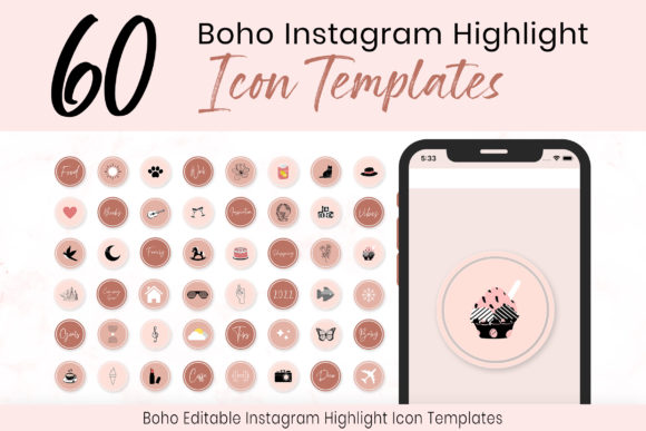 Download Boho Instagram Highlight Covers - Boho Collection